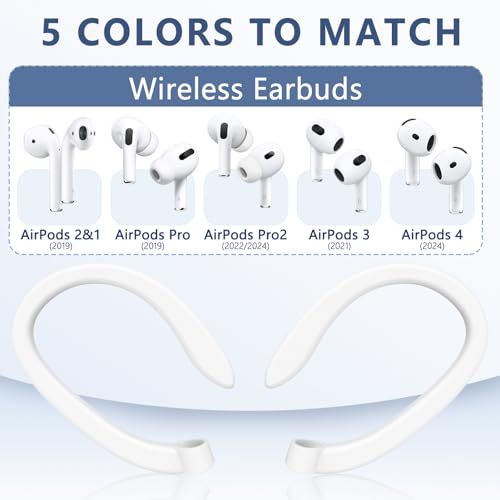 Polislime 2 Pairs Ear Hooks Designed For Apple Airpods 1 thumb #1