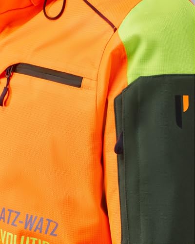 Parforce Jagdjacke Hatz-Watz Waterproof Signalorange/Oliv, L
