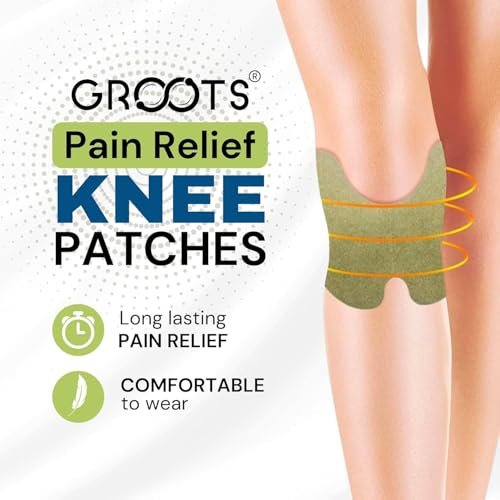 Image of Groots Herbal Knee Pain Relief Patches Arthritis Inflammation Patch Sticker Relief from Knee Pain Joint Knees Pain Relief Massager Products Natural Wormwood Extract (20 patches) (Knee pack-1)