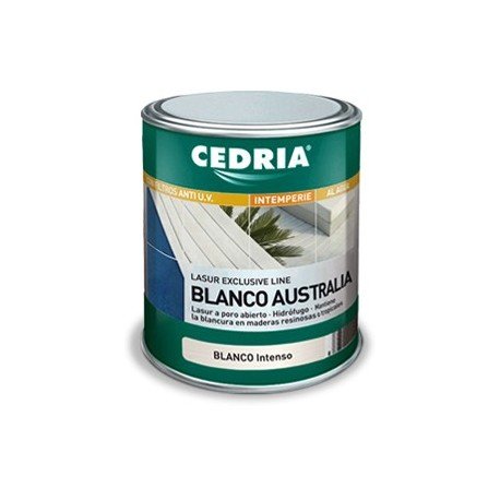 Lasur protector madera exterior Cedria Blanco Intenso Australia 20 litros