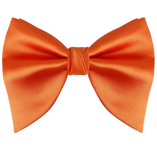 Image of Alizeal Velvet Pre-tied Adjustable Bow Tie for Men Oversize Formal Solid Tuxedo Bowtie