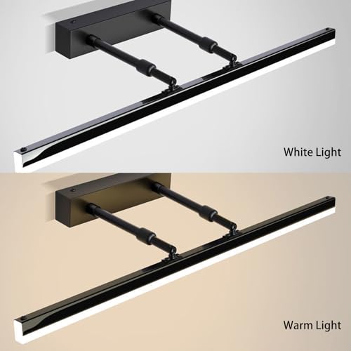 Lámpara de pared cromada para baño e interiores con brazo móvil y tono ajustable de lectura 2