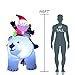 GOOSH 6 FT Christmas Inflatables Santa Clause Riding Bear with Shaking Head Outdoor Decorations Blow Up Yard Decor with LED Lights for Xmas Holiday Party Indoor Garden Lawn Décor