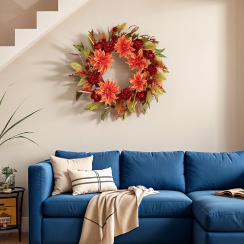 Corona artificial de hortensias un regalo perfecto para Acción de Gracias 3