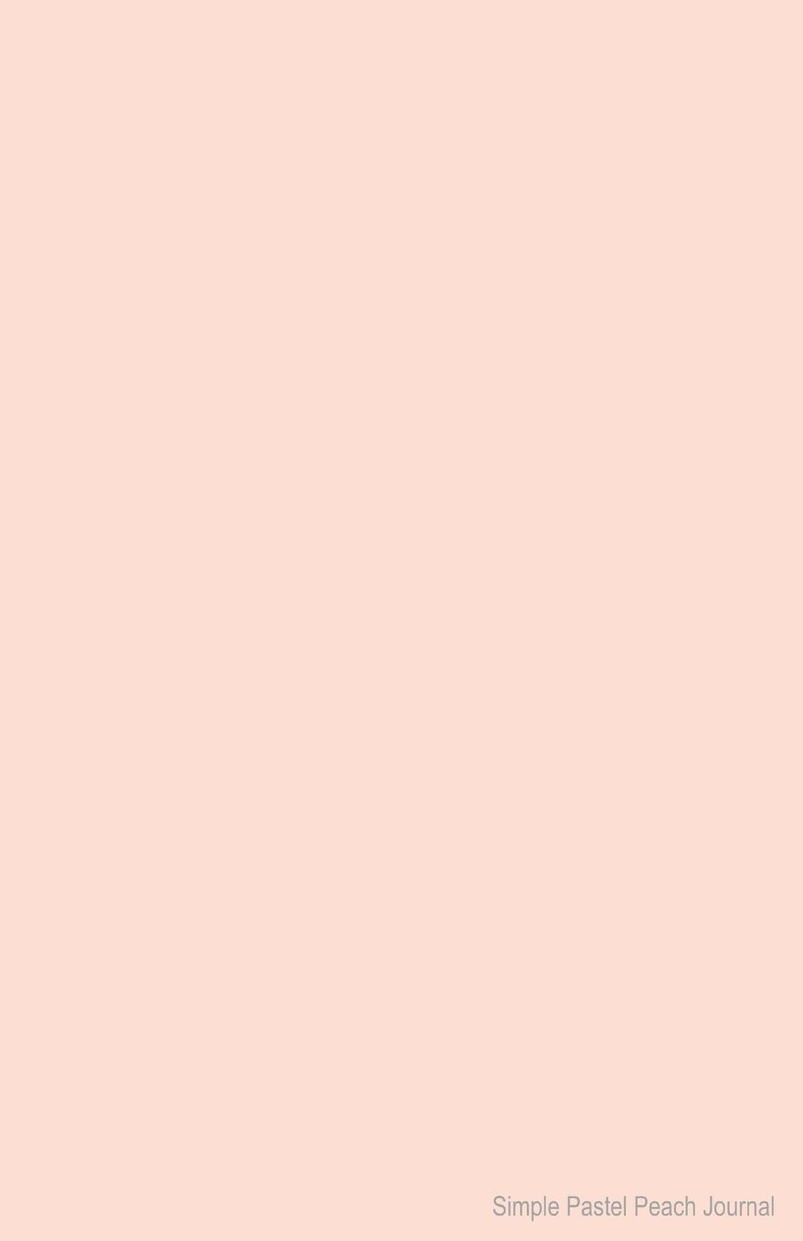 Simple Pastel Peach Journal: Soft Cover Lined 100 Page Writing Notebook Diary (Simple Coloured Journals)