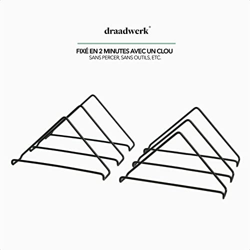 draadwerk® Supports muraux pour disques Vinyle – Rangement en vinyle – Lot de 6 – Sans perçage – Décoration murale… - Les Beatles, Paul McCartney, John Lennon, RIngo Starr, George Harrison draadwerk® Supports muraux pour disques Vinyle - Rangement en vinyle - Lot de 6 - Sans perçage - Décoration murale… – Image 3