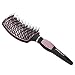 Boar Bristle Hair Brush-Curved and Vented Detangling Hair Brush INNOLV Nano Thermal Ceramic&Ionic Brush for Women Long, Thick, Thin, Curly & Tangled Hair