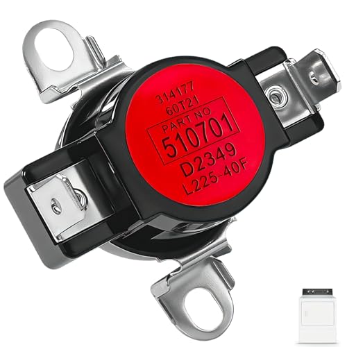 Image of D510701 Dryer High Limit Thermostat Fit for Speed Queen, Alliance, Amana | Replace Part Number AP6285126, 510701, 61210, 62461, 62641, PS17001072, 504537(L225-40F)
