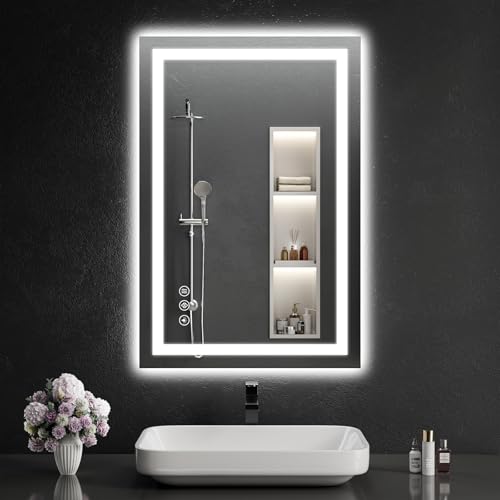 24x36 LED Dimmable Bathroom Mirror with Lights