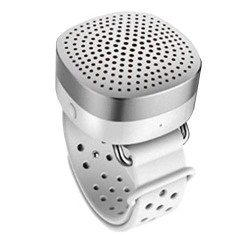 Bluetooth Lautsprecher Uhr Tragbare Kabellos Armband Handgelenk Musik Player Unterstützen USB Aufgeladen für Damen Herren, Weiß