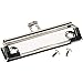 Juvale Mountable Clipboard Clips - Pack of 20 Screw-On Installation & Clipboard Hardware with Screws - Rubber-Edged Grip for Office Supplies - 3.9 in, Silver
