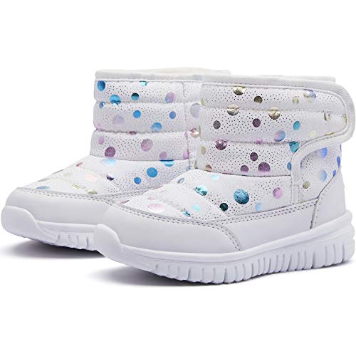 Hobibear Kids Snow Boots Waterproof with Plush Lining