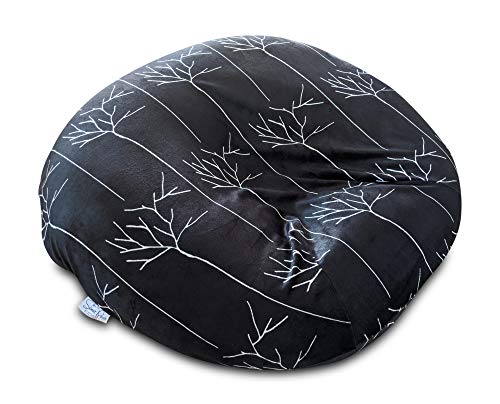 Image of Sweet Pea Kids Newborn Lounger Minky Cover for Infant Pillow Insert Black Branches