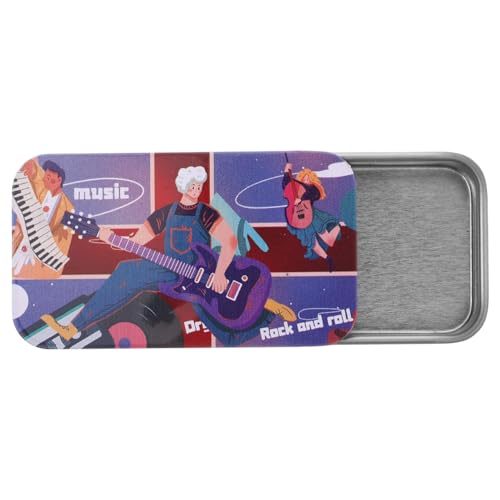 BESPORTBLE BoîTe De Rangement MéDiators Guitare en MéTal Organisateur Compact pour MéDiators ÉLectriques Et Acoustiques Conteneur Durable avec MéCanisme...