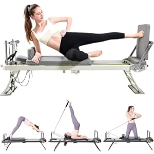 ZephyrGlow Pilates-Reformer 7586 Faltbar Beige