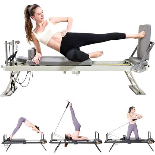 ZephyrGlow Pilates-Reformer 7586 Faltbar Beige