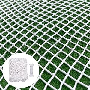 timiland 安全ネット 防護ネット 転落防止ネット 階段ネット 多目的ネット 子供 落下防止 ネット 猫 ペット 脱走防止 ネット 簡単設置 堅牢・耐久 に適しています建築・ 庭・ベランダ・窓安全対策ネット 白 寸法:1m x 3m 目合:30mm