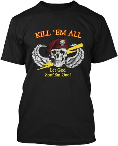 Photo de Vintage Kill Em All Let God Sort Em Out 1985 Retro T-Shirt Black XL