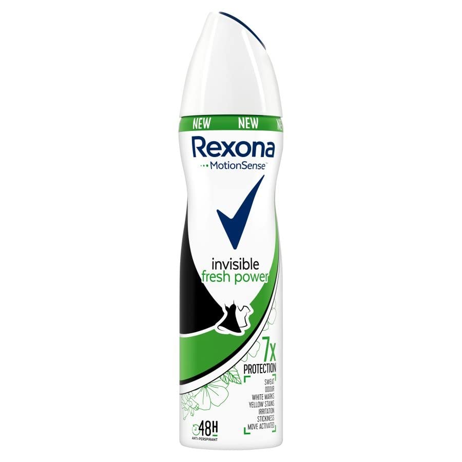 Rexona Invisible Fresh Power - Desodorante en spray para mujer, 150 ml, 6 unidades