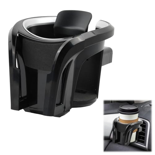 Anseom Porte Gobelet Voiture, 2 en 1 Multifonction Support Voiture, Voiture avec Support de Téléphone pour Grille d'aération de Voiture, Porte-Gobelet pour Gobelet à Eau