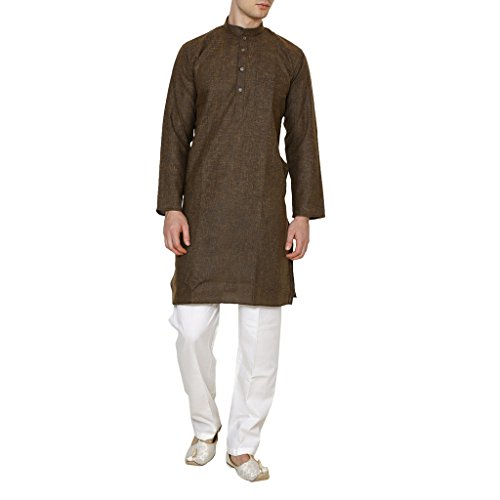 Pyjama en coton et lin Royal Kurta pour homme - Vêtement d'intérieur traditionnel élégant