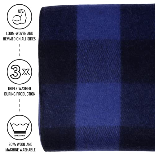 Arcturus NC-AC-BW-BUFFALOBLUE Backwoods Wool Blanket thumb #1