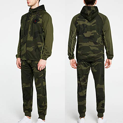 Image of MANLUODANNI Men's Tracksuit Athletic Casual Full Zip Jogging Sweatsuit