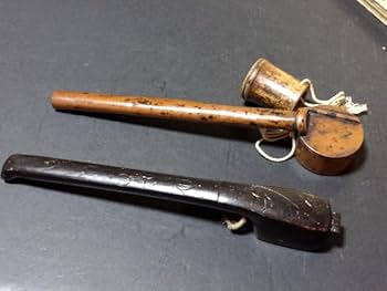 Amazon.co.jp: 矢立 珍品 古銅 時代物 書道具 銅製 古道具 墨入れ 筆