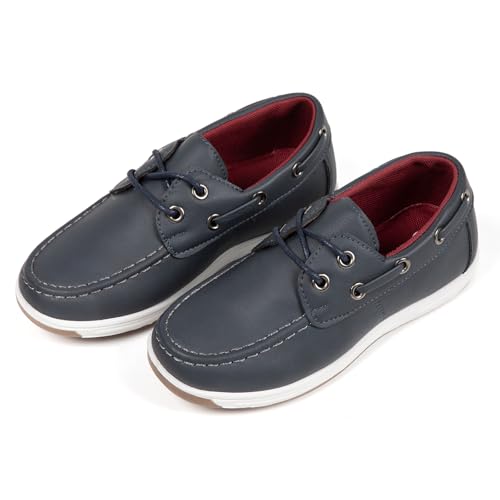 Image of Boys Loafers Kids Casual Boat Shoes School Boys Dress Shoes