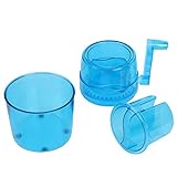 ▲ FÁCIL Y RÁPIDAMENTE: equipado con gruesas cuchillas dobles de acero inoxidable, puede ayudarlo a triturar hielo de manera fácil y rápida.
