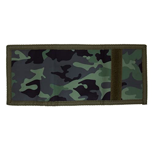 Image of Stephen Joseph, Kids Wallet, Tri-Fold Bi-Fold Wallet for Boys & Girls with Zipper Coin Pocket, Durable Polyester Small Wallet for Kids, Cute Designs for School & Travel, Camo