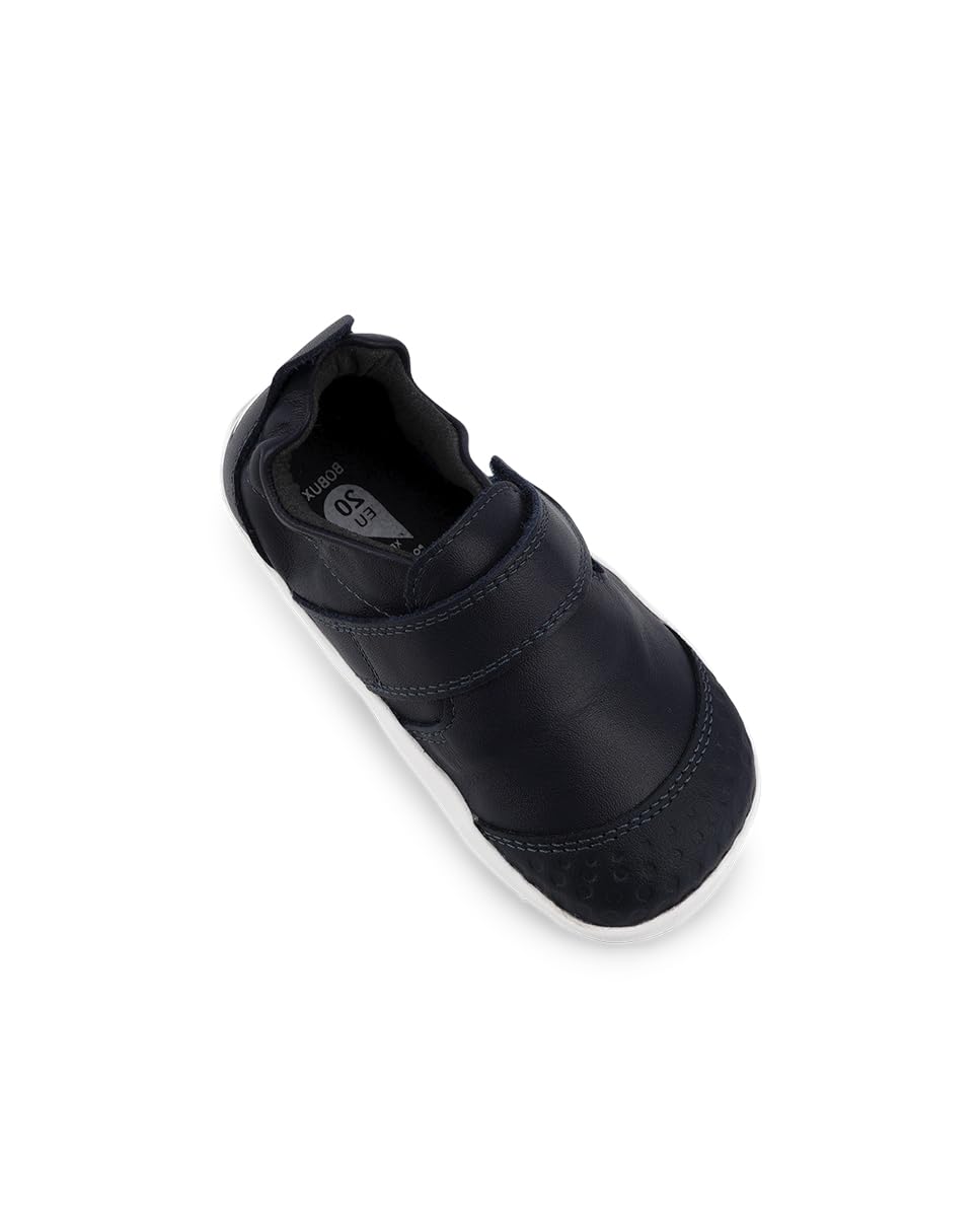 Bobux Xplorer Go - First Steps - Baskets pour Enfants en Cuir Souple et précieux (Navy, Système Taille Chaussures EU, Bébé, Numérique, Moyen, 19)