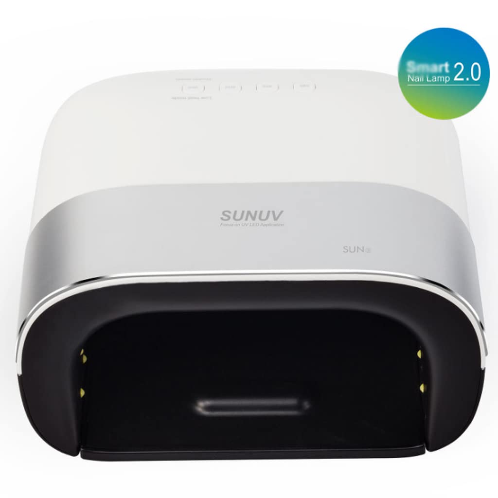 NOBRIM Lampa LED UV do paznokci 48 W profesjonalna suszarka do paznokci do utwardzania lakieru żelowego z automatycznym czujnikiem i wyświetlaczem LCD do domu