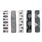Photo Gallery gatuida 5 pezzi borsa portaposate in cotone e lino giapponese con coulisse custodia riutilizzabile per posate da viaggio e picnic design multimodello per forchette e bacchette Photo Gallery gatuida 5 pezzi borsa portaposate in cotone e lino giapponese con coulisse custodia riutilizzabile per posate da viaggio e picnic design multimodello per forchette e bacchette