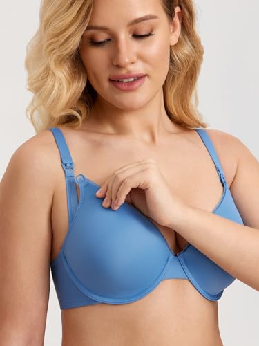 Image of Gratlin Women's Underwire Nursing Bras Support Full Coverage Lightly Padded Maternity Bra for Breastfeeding