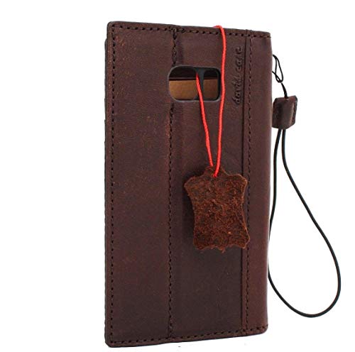 Genuine Vintage Leather Case For Samsung Galaxy S7 Edge Book Wallet Art Cover Cards Slots Handmade Retro Slim Daviscase Il #TOP3