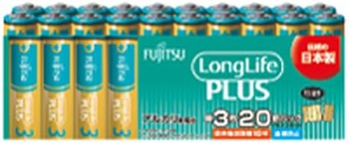 FDK Co., Ltd. LR6LP (20S) AA Alkaline Batteries, Long Life Plus, Pack of 20