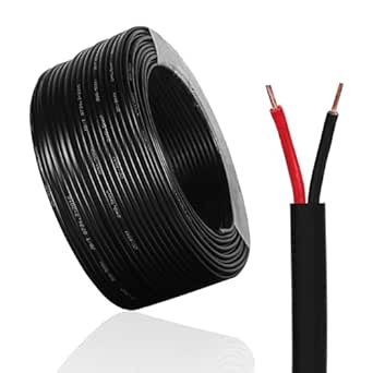 Qiping Flat 2 Core Cable Twin Red/Black Copper Trailer Caravan Auto ...