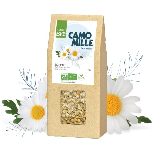 Esprit Bio - Camomille A Infuser Bio - 40g - Vrac - Favorise La Détente