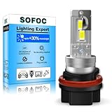 SOFOC HS5 Bombilla Led 500% Más Brillante Que Las Halógenas Para Motocicletas/Coches Luz De Carretera/Corta Blanca DC 12V-18V 60W 4000Lm Diseño De Luz De Carretera/Corta 1Pcs