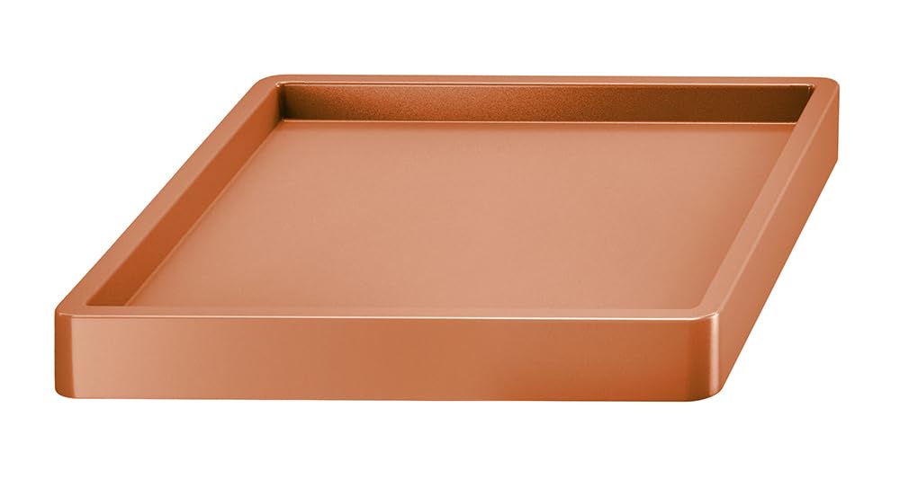 Tymar Rodillo para plantas, macetero, platillo cuadrado con ruedas (terracota, 37 x 37 cm)