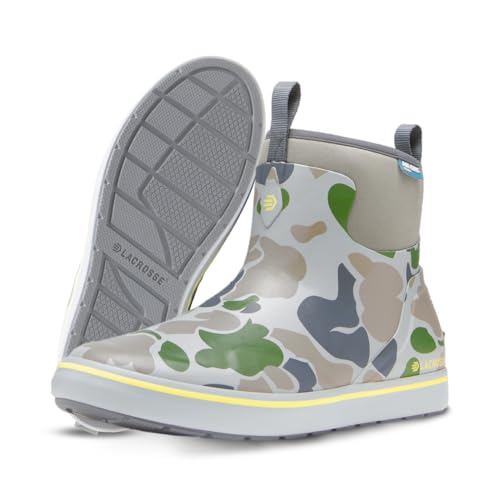 Image of LaCrosse Alpha Deck Boot 6-Inch - Waterproof Shoes for Men - Slip-Resistant Outsole & Deck Boots for Men - Quick-Dry Air-Circ Lining & Fishing Shoes
