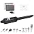 TOPENS A8S Automatic Solar Gate Opener for Heavy Duty Single Swing Gate Up to 18ft, Single Swing Gate Operator Battery Powered with Remote Control Kit Gate Motor Solar Panel Included