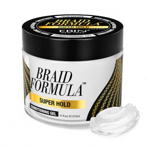 EBIN NEW YORK Braid Formula Conditioning Gel Super Hold, 11 Fl Oz
