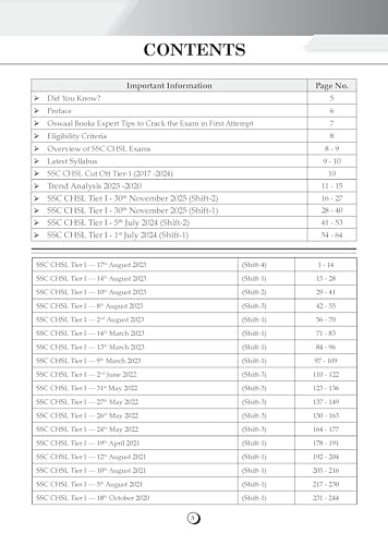 Image of Oswaal SSC CHSL Tier-1 29 Previous Years Solved Papers English Medium | 2900+ Questions + 2 Practice Papers | Year-wise 2017-2025 | For 2026 Exam