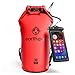 Earth Pak Waterproof Dry Bag - Roll Top Waterproof Backpack Sack Keeps Gear Dry for Kayak with Waterproof Phone Case