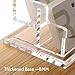 SANRUI Business Card Holder for Desk, Clear Acrylic Business Card Holders Horizontal Business Card Display Stand 2 Slots（Patent No.:US D1,001,889 S）