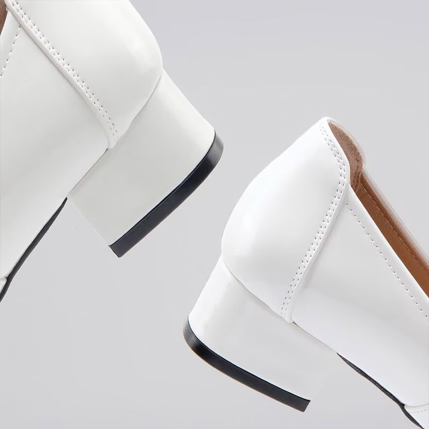 Mary Jane Shoes Low Heels Dress Pumps for Women With Adjustable Ankle Strap - 2 Inch Chunky Heel for Dressy Casual Occasions