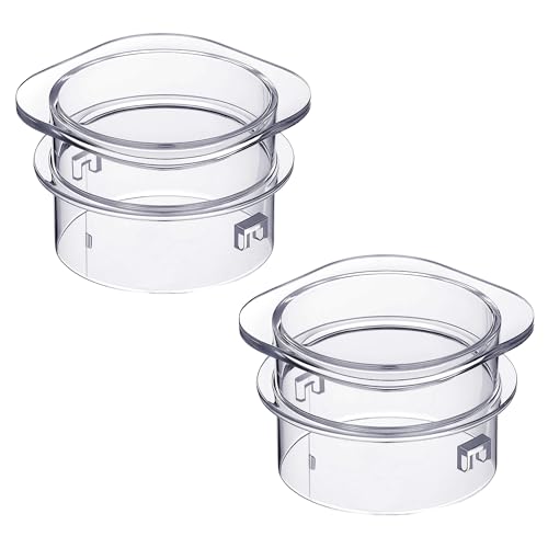 Avenuebool 2 Packs Blender Lid Filler Cap Compatible with Oster 4903 Square Jar, Clear Plastic...