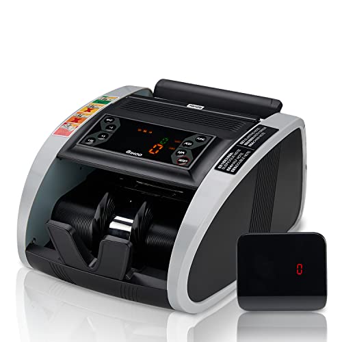 TIHOO Money Counter with UV, MG, IR Counterfeit Detection, Portable...